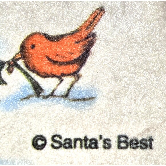 VTG 90s Santas Best Stockings Felt Christmas Santa Claus Frosty Snowman NWT NOS - Picture 3 of 6